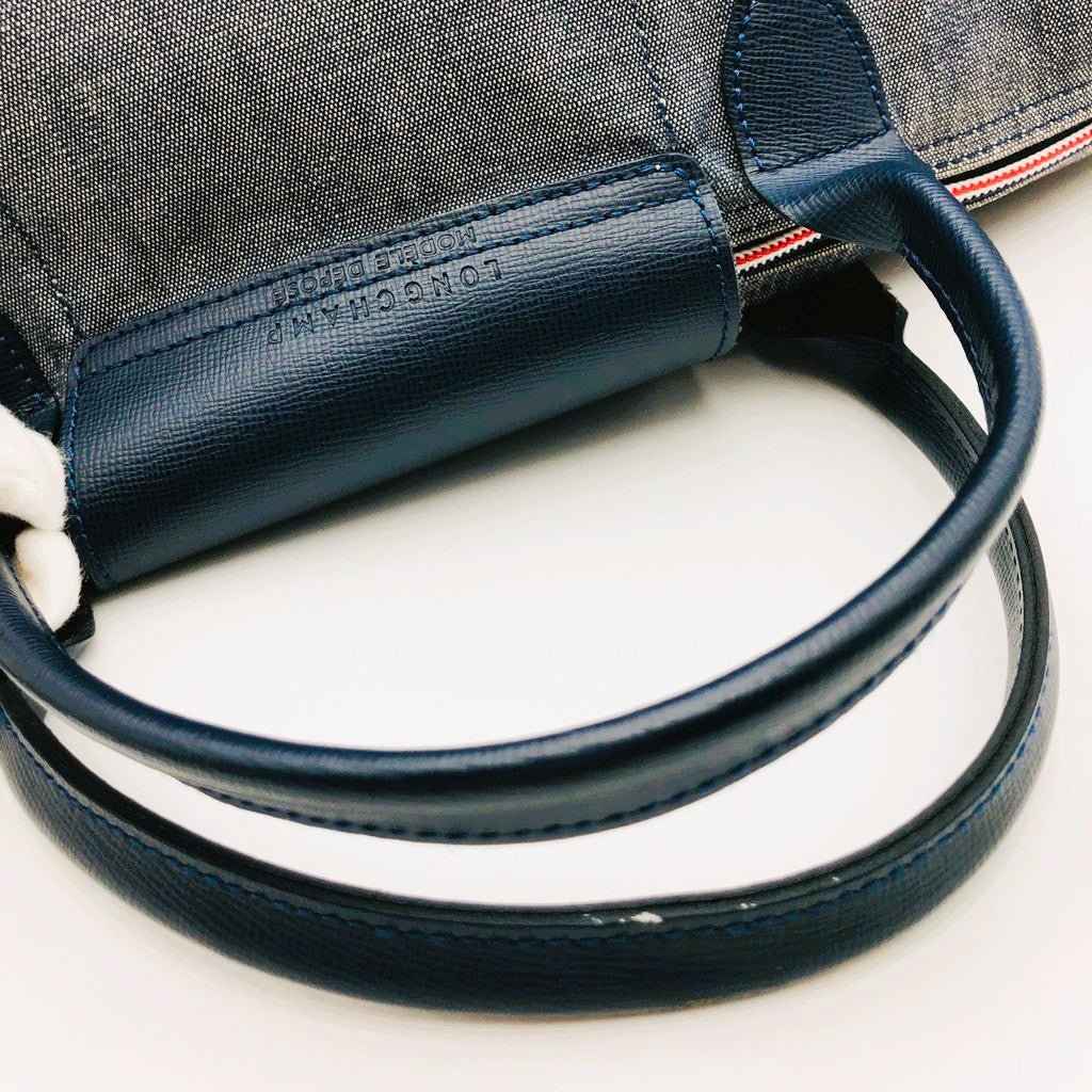 Pre-owned Limited Longchamp Victorie Le Pilage Embroidered Horse 2way Crossbody Hand Bag