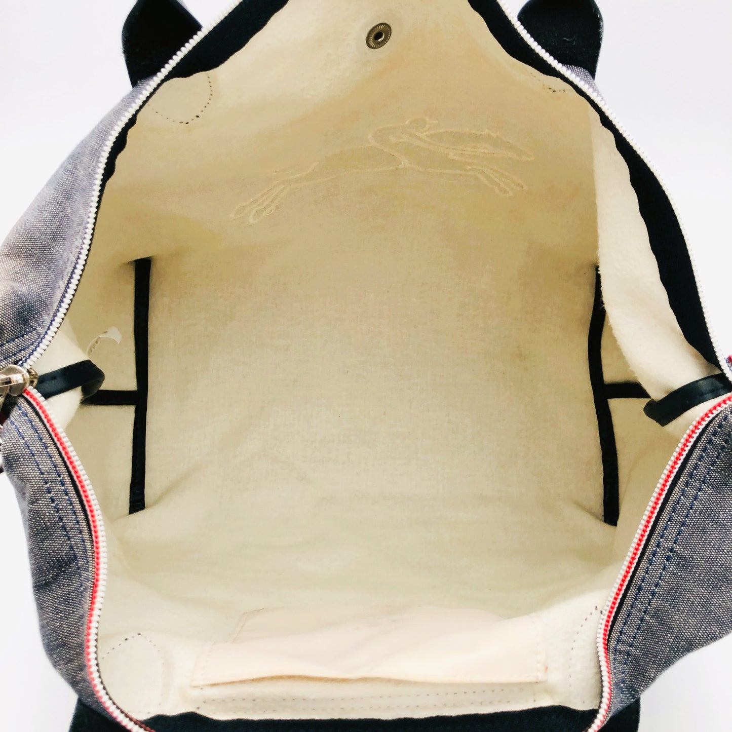 Pre-owned Limited Longchamp Victorie Le Pilage Embroidered Horse 2way Crossbody Hand Bag