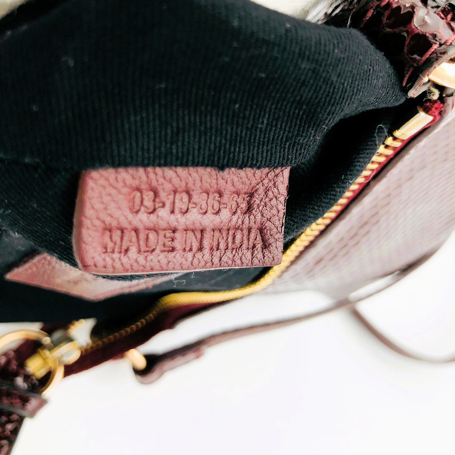 Pre-owned See By Chloe Python-embossed Joan Mini Dark Brown Crossbody Shoulder Bag