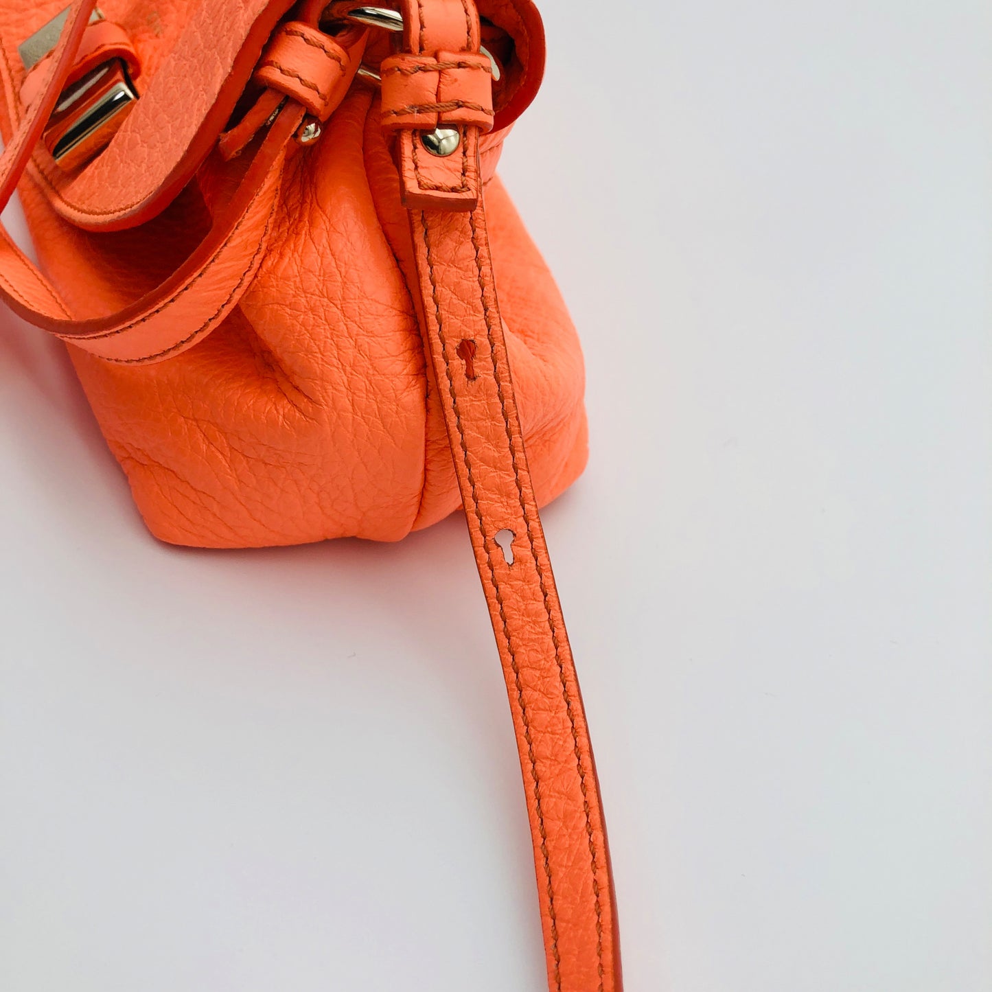 Unused Chloe Lily 2way Crossbody Shoulder Bag Bright Orange