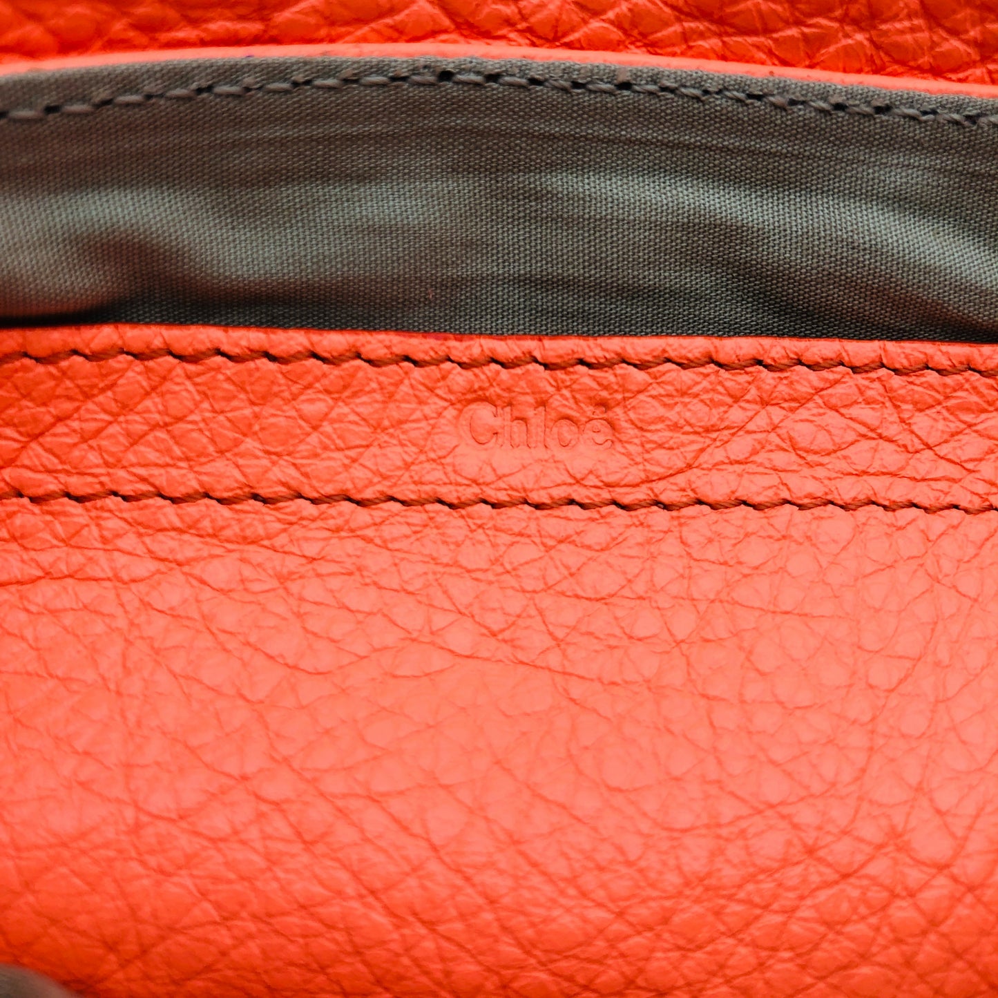 Unused Chloe Lily 2way Crossbody Shoulder Bag Bright Orange
