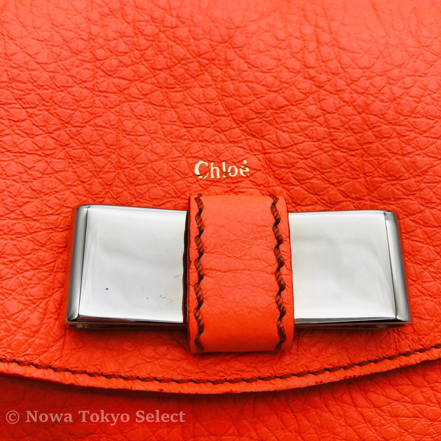 Unused Chloe Lily 2way Crossbody Shoulder Bag Bright Orange
