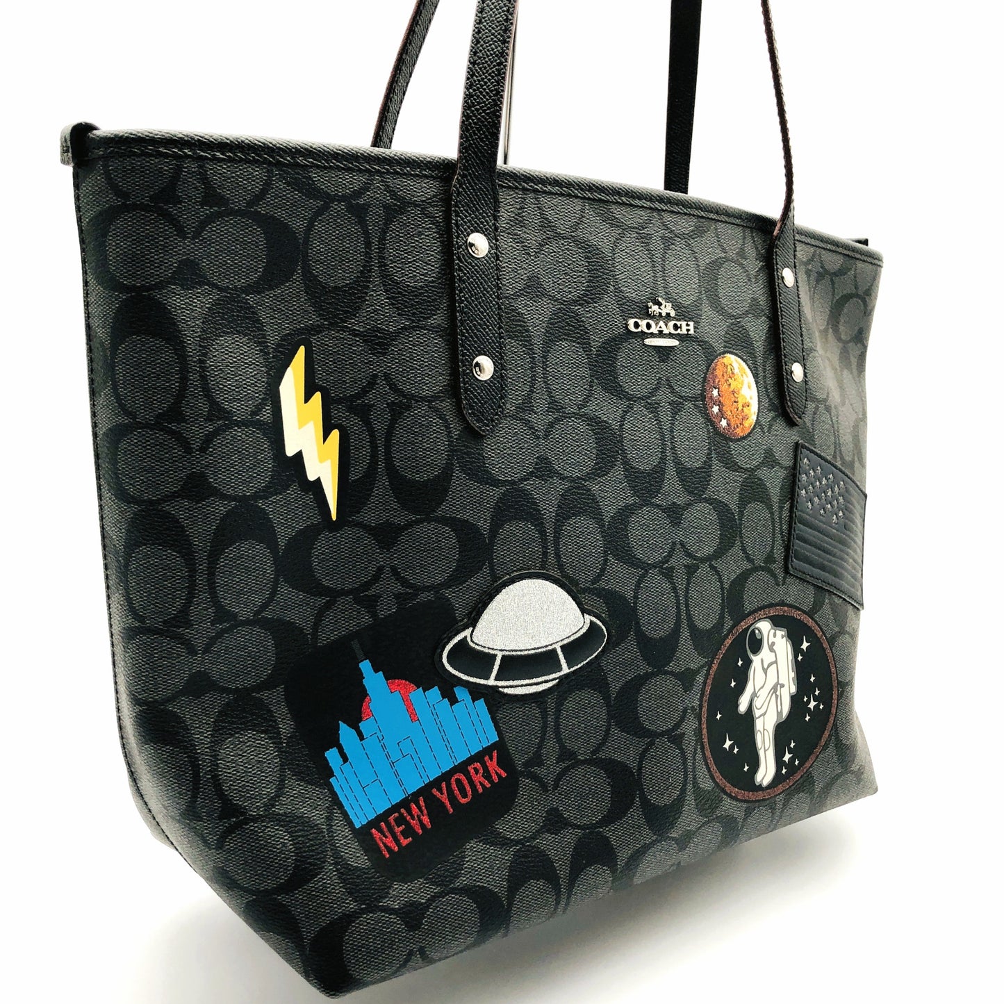 Unused Coach NASA Space Collaboration 29126 Monogram Signature Tote Bag